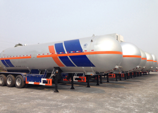 LPG Tanker Semi Trela,47000L 3 Axles Liquefied Petroleum Gas Lorry Tanker Semi Trela ​​ya Liquid Dimethyl Ether Na Methylamine